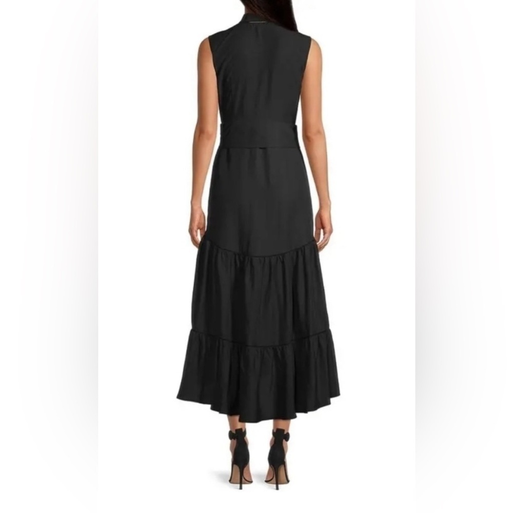 KOBI HALPERIN Anna Tiered Linen-blend size L - Picture 2 of 7